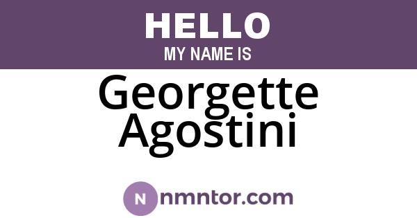 Georgette Agostini
