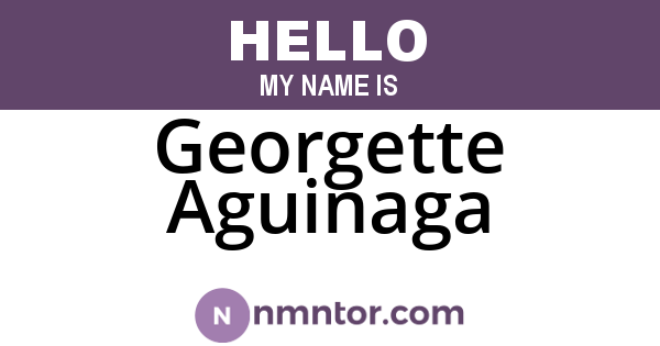Georgette Aguinaga