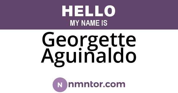 Georgette Aguinaldo