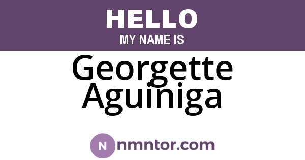 Georgette Aguiniga
