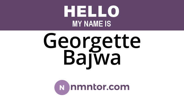 Georgette Bajwa
