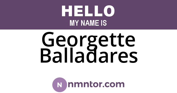 Georgette Balladares