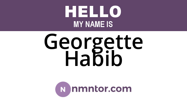 Georgette Habib