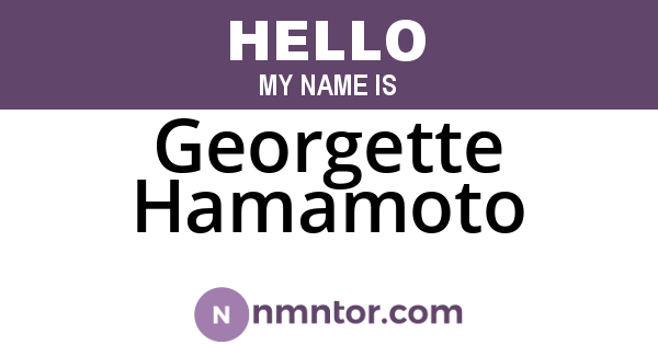 Georgette Hamamoto