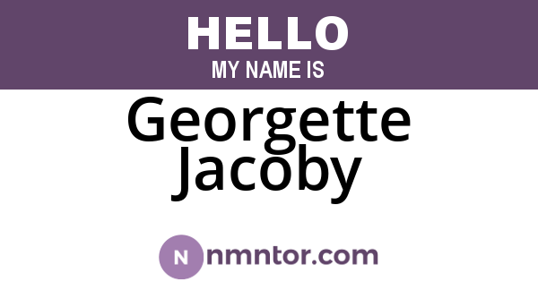 Georgette Jacoby