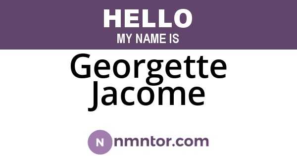 Georgette Jacome