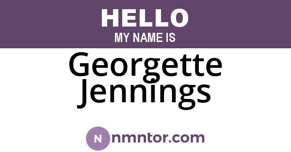 Georgette Jennings