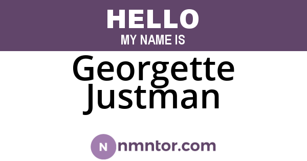 Georgette Justman