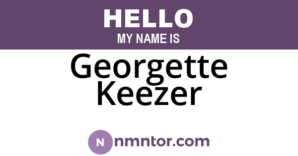 Georgette Keezer