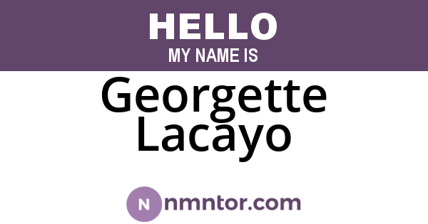 Georgette Lacayo