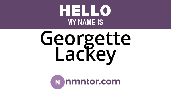 Georgette Lackey