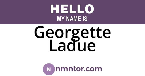 Georgette Ladue