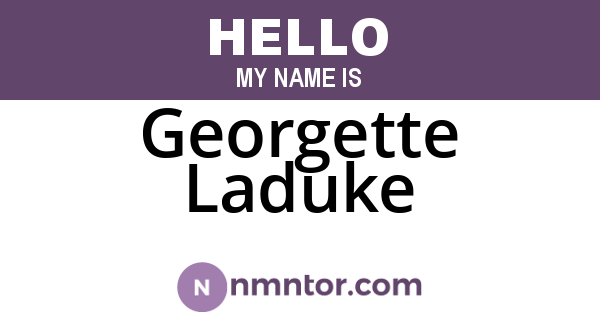 Georgette Laduke