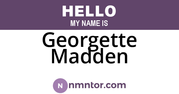Georgette Madden