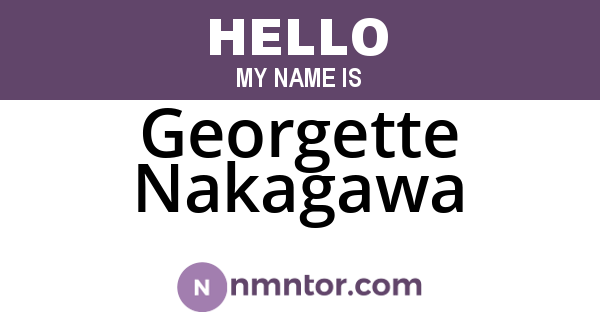 Georgette Nakagawa