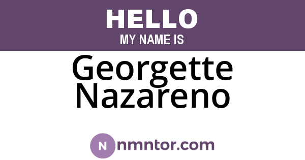 Georgette Nazareno