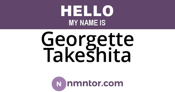 Georgette Takeshita