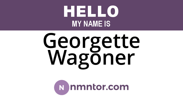 Georgette Wagoner