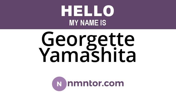 Georgette Yamashita