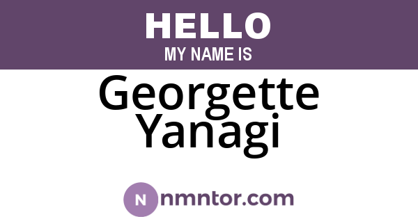 Georgette Yanagi