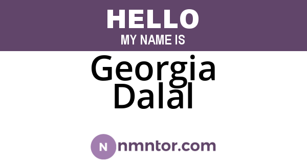 Georgia Dalal