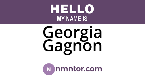 Georgia Gagnon