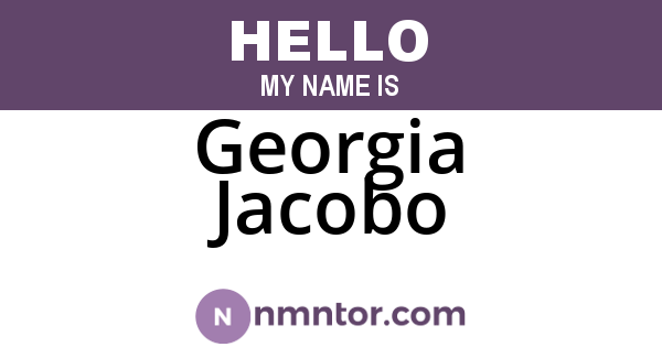 Georgia Jacobo