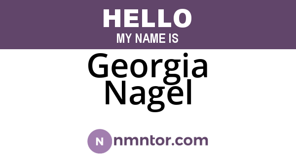 Georgia Nagel