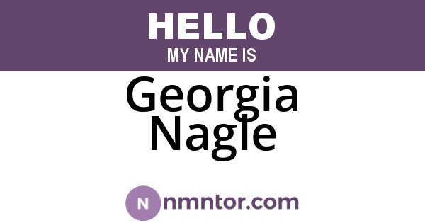 Georgia Nagle