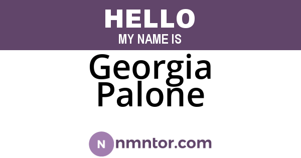 Georgia Palone