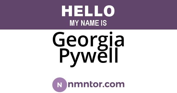 Georgia Pywell