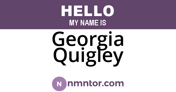 Georgia Quigley