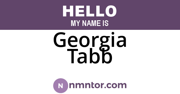 Georgia Tabb