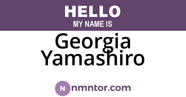 Georgia Yamashiro