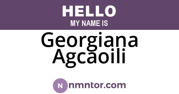 Georgiana Agcaoili