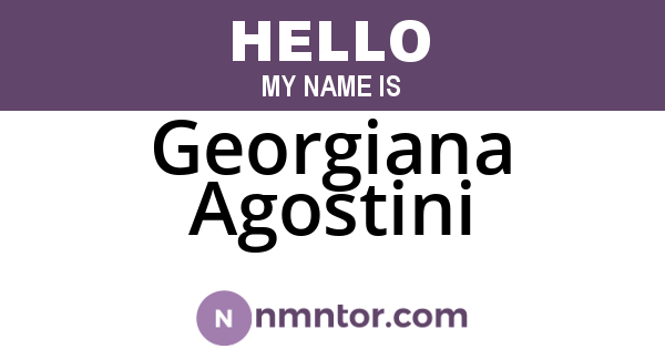 Georgiana Agostini