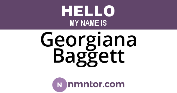 Georgiana Baggett