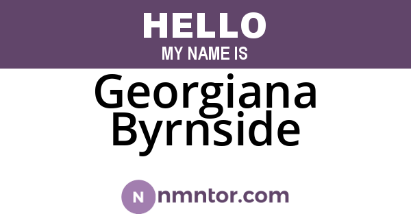 Georgiana Byrnside