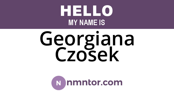 Georgiana Czosek