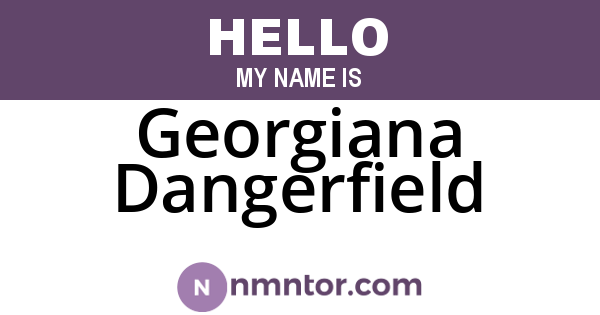 Georgiana Dangerfield