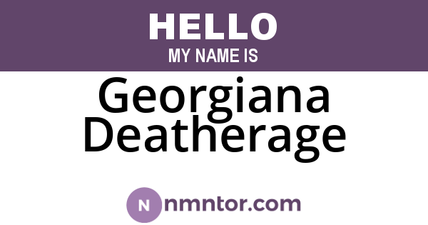 Georgiana Deatherage
