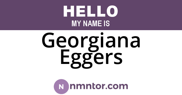 Georgiana Eggers