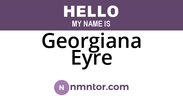 Georgiana Eyre