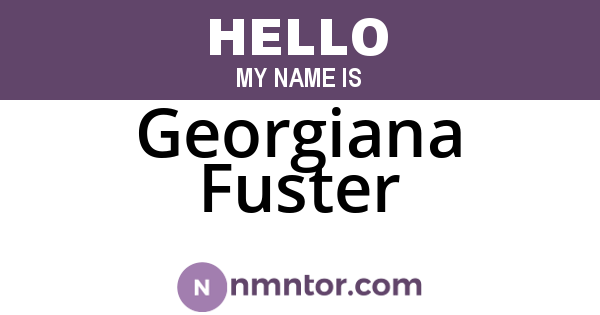 Georgiana Fuster