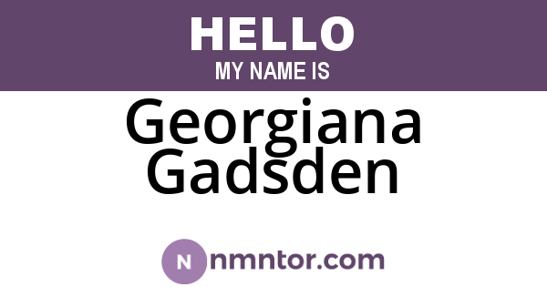 Georgiana Gadsden