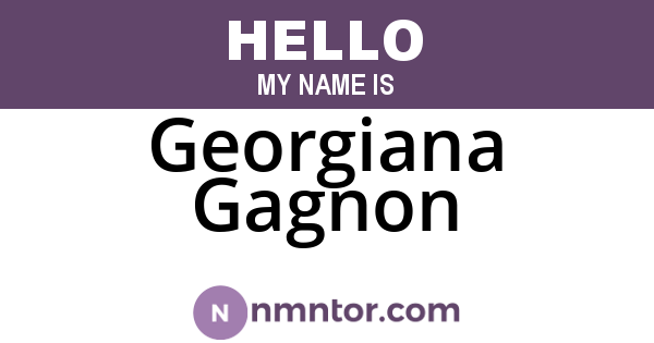 Georgiana Gagnon