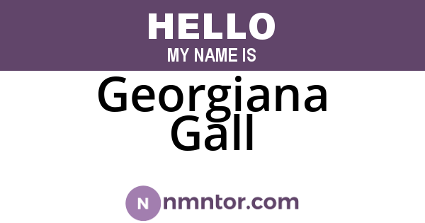 Georgiana Gall