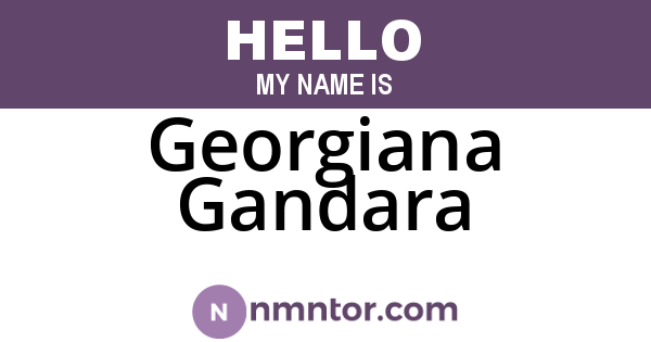 Georgiana Gandara