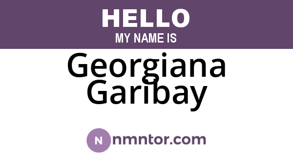 Georgiana Garibay
