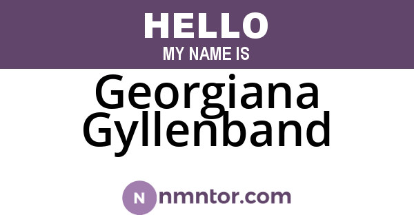 Georgiana Gyllenband